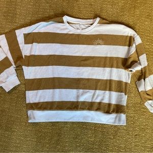 Rylee and Cru drop shoulder terry sweater (women’s ZL)